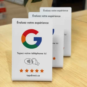 Présentoir pour avis Google x 3 cartes
