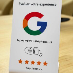 Présentoir pour avis Google x 1 carte